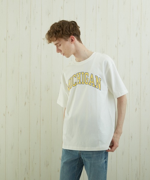 TONE SELECT WEAR(トーンセレクトウェア)の「【TONE BY AS】カレッジプリントTEE(BL)(Tシャツ/カットソー・メンズ・ホワイト/ブラック/杢グレー・MEDIUM/LARGE)」の17枚目の写真