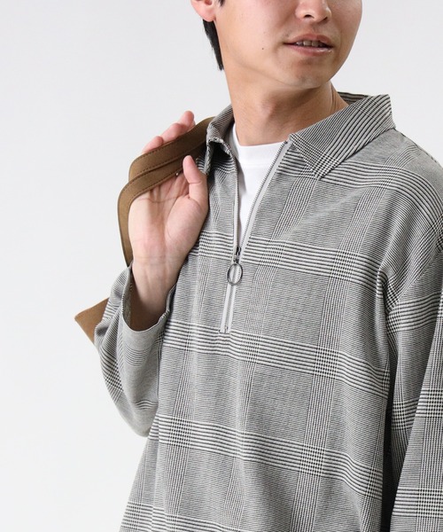 BACK NUMBER（バックナンバー）の「【BACK NUMBER】ハーフジップレイヤード（アンサンブル・メンズ・ベージュ/ブラック×ホワイト/チャコールグレー×ブラック・L/M/XL）」の10枚目の写真