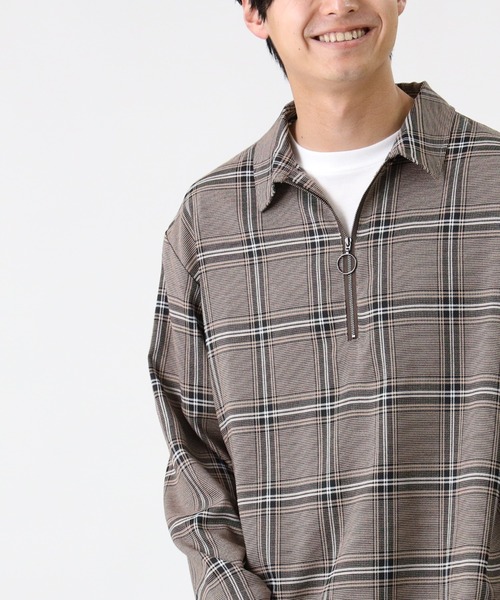 BACK NUMBER（バックナンバー）の「【BACK NUMBER】ハーフジップレイヤード（アンサンブル・メンズ・ベージュ/ブラック×ホワイト/チャコールグレー×ブラック・L/M/XL）」の20枚目の写真