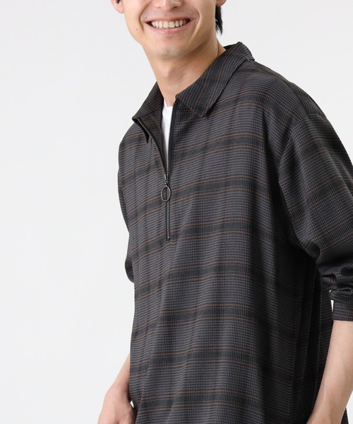 BACK NUMBER（バックナンバー）の「【BACK NUMBER】ハーフジップレイヤード（アンサンブル・メンズ・ベージュ/ブラック×ホワイト/チャコールグレー×ブラック・L/M/XL）」の13枚目の写真