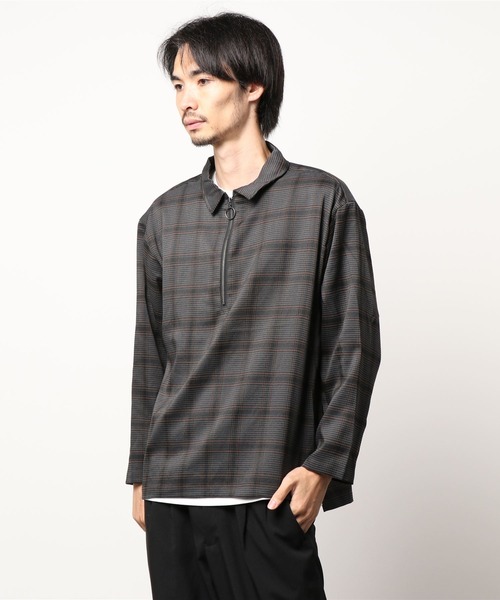 BACK NUMBER（バックナンバー）の「【BACK NUMBER】ハーフジップレイヤード（アンサンブル・メンズ・ベージュ/ブラック×ホワイト/チャコールグレー×ブラック・L/M/XL）」の17枚目の写真