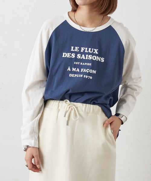 Ciaopanic Typy チャオパニックティピー の Zozotown限定 配色ラグランプリントtee Le Flux Tシャツ カットソー Wear