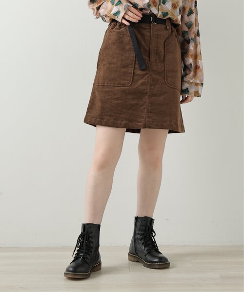 セール 変わりコーデュロイ台形スカート スカート Double Name ダブルネーム のファッション通販 Zozotown
