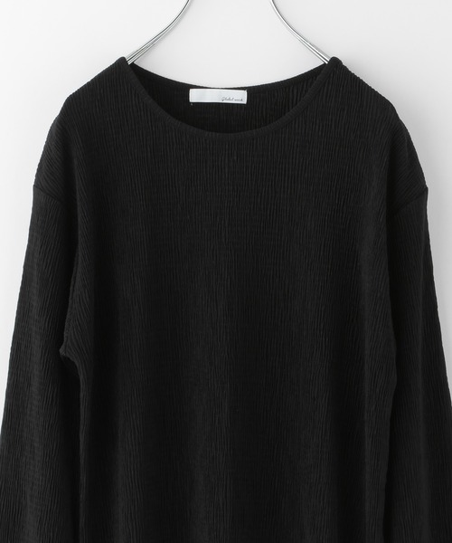 GLOBAL WORK(グローバルワーク)の「楊柳プルオーバー長袖/229821(Tシャツ/カットソー・レディース・ブラック/オフホワイト/ライトグリーン・FREE)」の5枚目の写真
