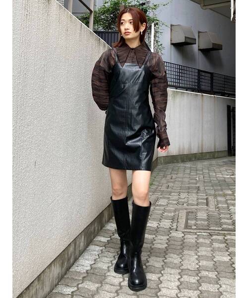 EMODA（エモダ）の「ウエストカーブオーバーシャツ（シャツ/ブラウス・レディース・ブラック/その他/ベージュ・FREE）」の13枚目の写真