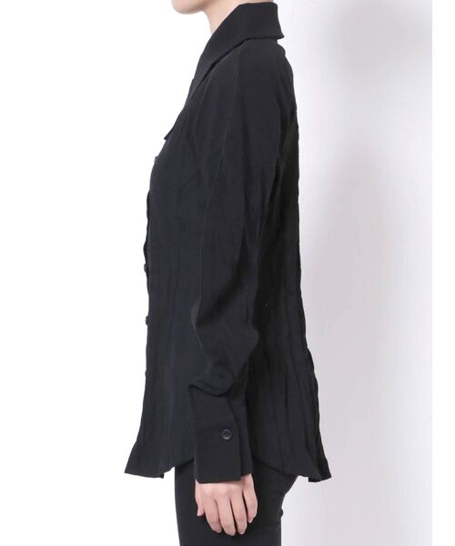 EMODA（エモダ）の「ウエストカーブオーバーシャツ（シャツ/ブラウス・レディース・ブラック/その他/ベージュ・FREE）」の22枚目の写真