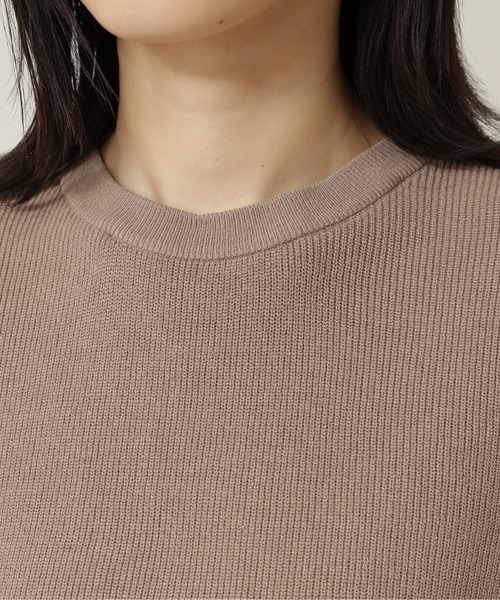 NATURAL BEAUTY BASIC（ナチュラルビューティーベーシック）の「カラードッキングニット（ニット/セーター・レディース・ベージュ/ピンク/ネイビー・MEDIUM）」の5枚目の写真