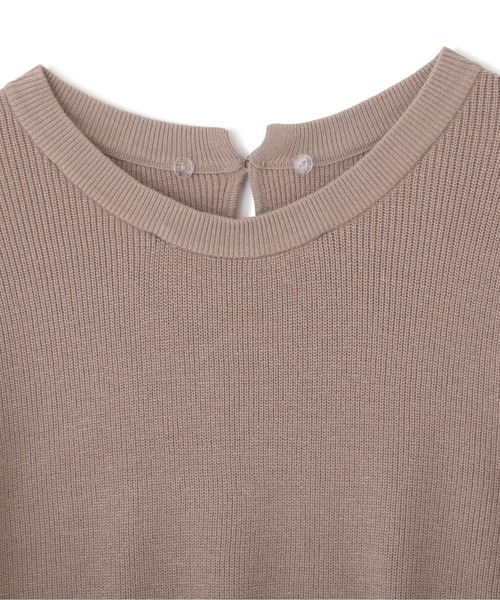 NATURAL BEAUTY BASIC（ナチュラルビューティーベーシック）の「カラードッキングニット（ニット/セーター・レディース・ベージュ/ピンク/ネイビー・MEDIUM）」の10枚目の写真