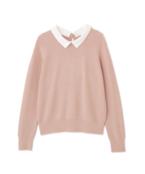 NATURAL BEAUTY BASIC（ナチュラルビューティーベーシック）の「カラードッキングニット（ニット/セーター・レディース・ベージュ/ピンク/ネイビー・MEDIUM）」の20枚目の写真