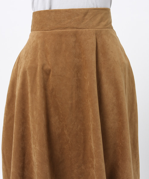 DISCOAT（ディスコート）の「【Discoat】フェイクスエードフレアスカート（スカート・レディース・キャメル/ブラック/ライトグレー・ﾌﾘ-）」の10枚目の写真
