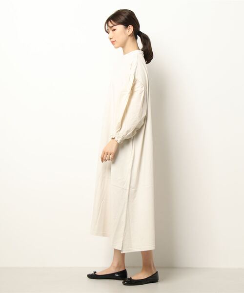 note et silence (ノートエシロンス)の「◇【AMB100貨】USAコットン コンボスリーブワンピース(ワンピース・レディース・サックスブルー/ホワイト・FREE)」の15枚目の写真
