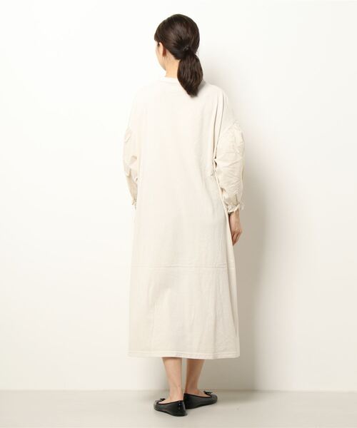 note et silence (ノートエシロンス)の「◇【AMB100貨】USAコットン コンボスリーブワンピース(ワンピース・レディース・サックスブルー/ホワイト・FREE)」の20枚目の写真