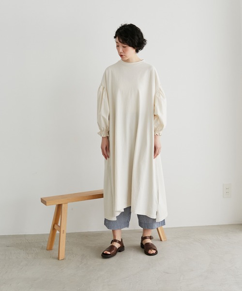 note et silence (ノートエシロンス)の「◇【AMB100貨】USAコットン コンボスリーブワンピース(ワンピース・レディース・サックスブルー/ホワイト・FREE)」の16枚目の写真