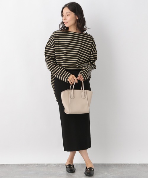 LEPSIM(レプシィム)の「【選べる丈シリーズ】12ゲージ洗えるケアニットスカート 948652(スカート・レディース・ブラック/ブラウン/グレー/グレイッシュベージュ/グリーン/ネイビー/ベージュ系その他/カーキ/レッド/オフホワイト/オレンジ・FREE/TALL)」の16枚目の写真