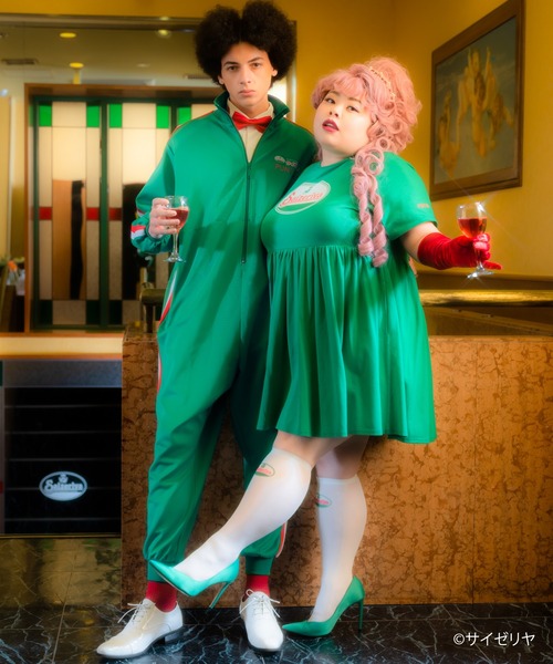 PUNYUS(プニュズ)の「サイゼリヤロゴシアーソックス(ソックス/靴下・レディース・グリーン/ホワイト・FREE)」の4枚目の写真