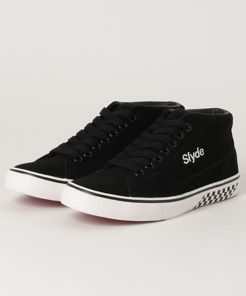 Slyde（スライド）の「【Slyde】SLYDE TECH MID CUT SUEDE SHOES（スニーカー・メンズ・マスタード/ブラック×ホワイト/ブラック・23.5/25/26.5/27.5/23/25.5/26/27/24/28/24.5）」の7枚目の写真