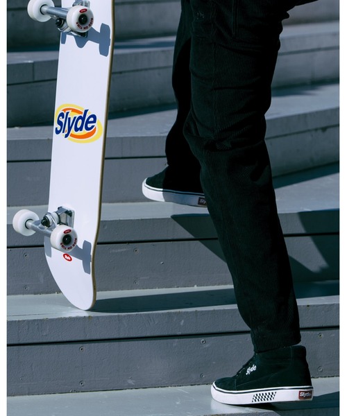 Slyde（スライド）の「【Slyde】SLYDE TECH MID CUT SUEDE SHOES（スニーカー・メンズ・マスタード/ブラック×ホワイト/ブラック・23.5/25/26.5/27.5/23/25.5/26/27/24/28/24.5）」の16枚目の写真