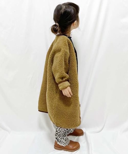 CIAOPANIC TYPY（チャオパニックティピー）の「ボアミリタリーロングジャケット（ミリタリージャケット・キッズ・ホワイト/ブラウン/カーキ/キャメル・SMALL/MEDIUM/LARGE/X-LARGE/XX-LARGE）」の14枚目の写真