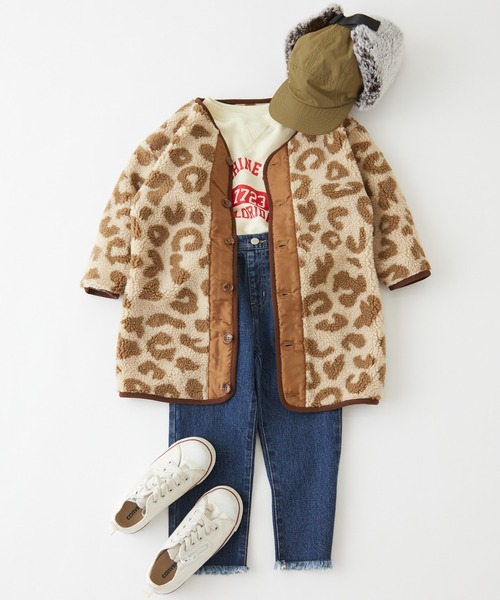 CIAOPANIC TYPY（チャオパニックティピー）の「ボアミリタリーロングジャケット（ミリタリージャケット・キッズ・ホワイト/ブラウン/カーキ/キャメル・SMALL/MEDIUM/LARGE/X-LARGE/XX-LARGE）」の21枚目の写真