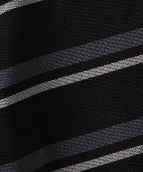 BACK NUMBER（バックナンバー）の「【BACK NUMBER】天竺編みボーダークルーニット（ニット/セーター・メンズ・ブラック×グレー/ホワイト×カーキブラウン・XL/L/S/M）」の10枚目の写真