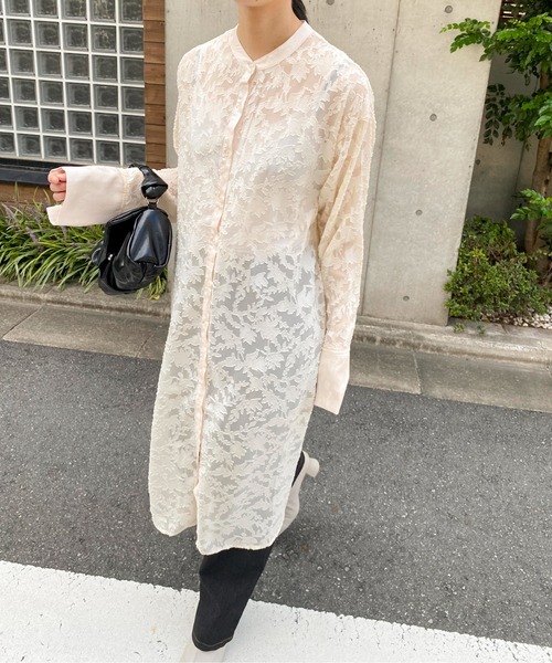 ABITOKYO(アビトーキョー)の「【ABITOKYO ORIGINAL】レースロングワンピース(ワンピース・レディース・ブラック/オフホワイト/ベージュ・FREE)」の2枚目の写真