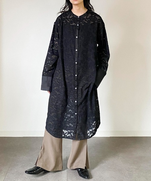 ABITOKYO(アビトーキョー)の「【ABITOKYO ORIGINAL】レースロングワンピース(ワンピース・レディース・ブラック/オフホワイト/ベージュ・FREE)」の3枚目の写真