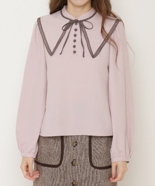 WILLSELECTION（ウィルセレクション）の「付け襟プチハイブラウス（シャツ/ブラウス・レディース・ブラック/オフホワイト/ピンク・MEDIUM）」の15枚目の写真