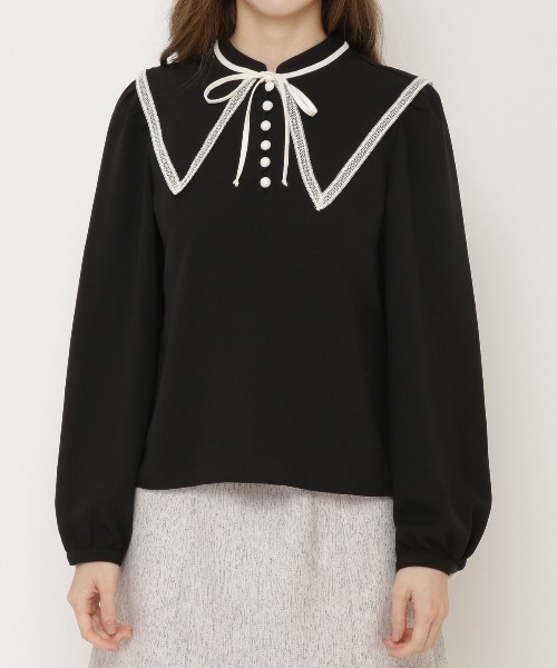 WILLSELECTION（ウィルセレクション）の「付け襟プチハイブラウス（シャツ/ブラウス・レディース・ブラック/オフホワイト/ピンク・MEDIUM）」の14枚目の写真