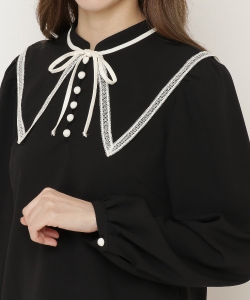 WILLSELECTION（ウィルセレクション）の「付け襟プチハイブラウス（シャツ/ブラウス・レディース・ブラック/オフホワイト/ピンク・MEDIUM）」の12枚目の写真