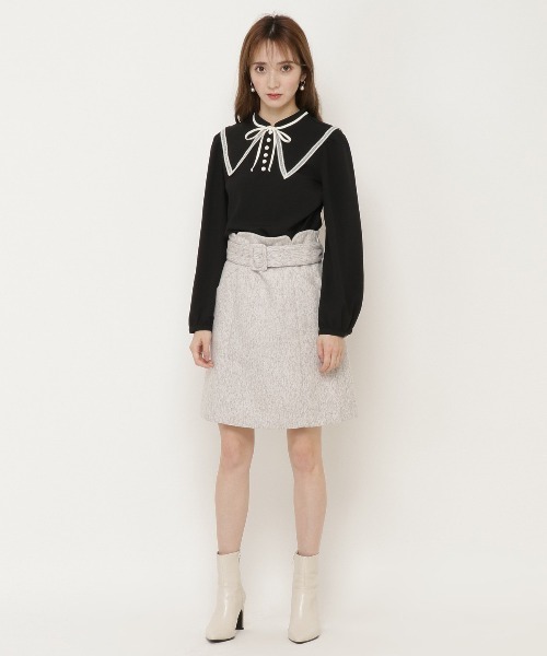 WILLSELECTION（ウィルセレクション）の「付け襟プチハイブラウス（シャツ/ブラウス・レディース・ブラック/オフホワイト/ピンク・MEDIUM）」の6枚目の写真