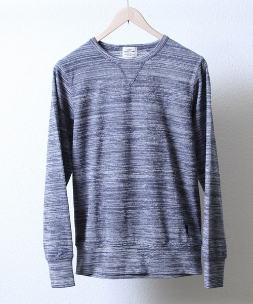 coen（コーエン）の「霜降りパイルスウェットクルーネック（スウェット・メンズ・グレー/ネイビー/コバルトブルー・MEDIUM/X-LARGE/SMALL/LARGE）」の2枚目の写真