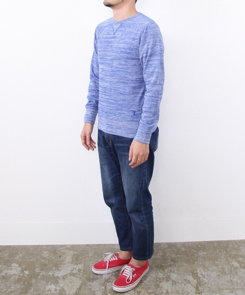 coen（コーエン）の「霜降りパイルスウェットクルーネック（スウェット・メンズ・グレー/ネイビー/コバルトブルー・MEDIUM/X-LARGE/SMALL/LARGE）」の5枚目の写真