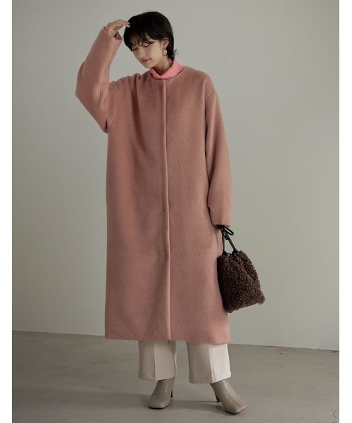 Re:EDIT（リエディ）の「リバーシブルプードルファー巾着バッグ（ショルダーバッグ・レディース・ブラウン/アイボリー・FREE）」の10枚目の写真