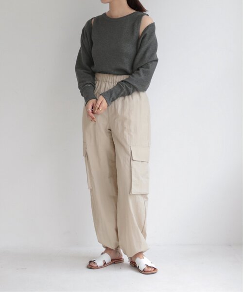 RAY CASSIN(レイカズン)の「S/M展開 Loose Cargo Pants(その他パンツ・レディース・キナリ/カーキ・SMALL)」の8枚目の写真