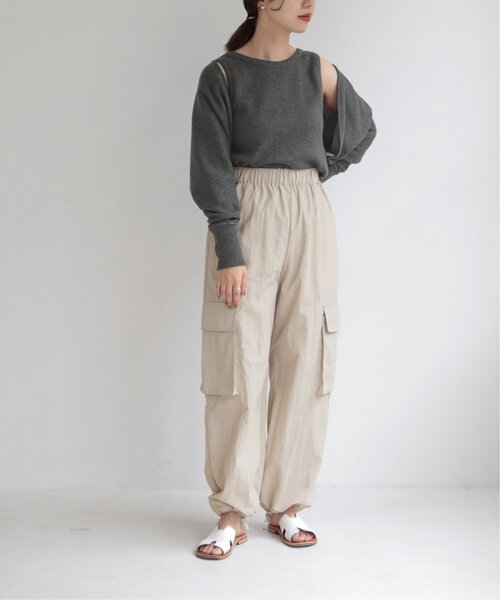 RAY CASSIN(レイカズン)の「S/M展開 Loose Cargo Pants(その他パンツ・レディース・キナリ/カーキ・SMALL)」の9枚目の写真
