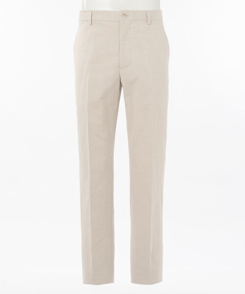 JOSEPH(ジョセフ)の「【GLOBAL LINE】COTTON LINEN DOBBY(スラックス・メンズ・アイボリー系・50/48/52/46)」の4枚目の写真