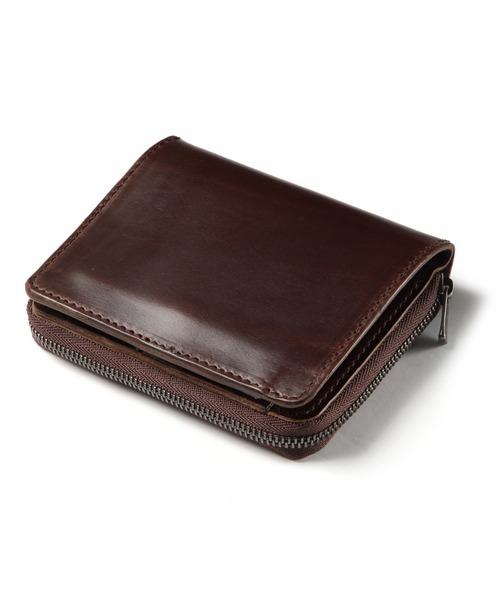 MR.OLIVE ホーウィン社 クロムエクセルレザー コンパクトジップウォレット MR.OLIVE（ミスターオリーブ）の「ホーウィン社 クロムエクセルレザー