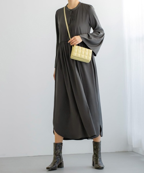 Luxe タック ギャザーワンピース ワンピース Deli スタイルデリ のワンピース Style ワンピース ワンピース ドレス Deli スタイルデリ のファッション