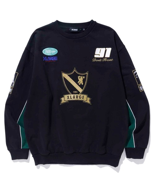 XLARGE（エクストララージ）の「PANEL CREW NECK SWEAT（スウェット・メンズ・ブラウン/ブラック/オレンジ・S/XL/M/L）」の5枚目の写真