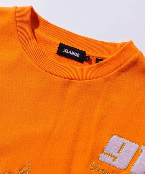 XLARGE（エクストララージ）の「PANEL CREW NECK SWEAT（スウェット・メンズ・ブラウン/ブラック/オレンジ・S/XL/M/L）」の7枚目の写真