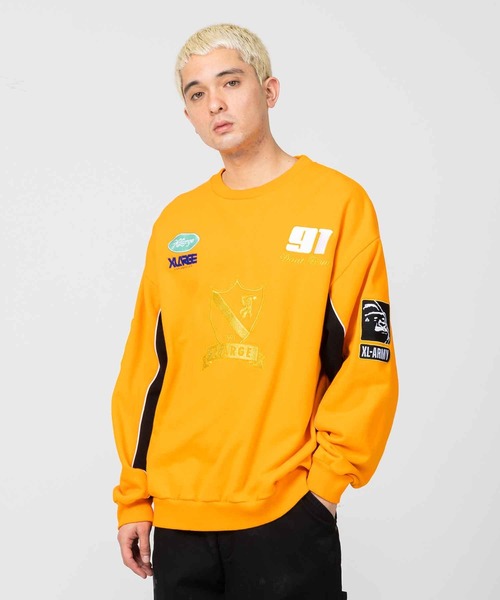 XLARGE（エクストララージ）の「PANEL CREW NECK SWEAT（スウェット・メンズ・ブラウン/ブラック/オレンジ・S/XL/M/L）」の14枚目の写真