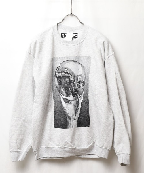 GILDAN(ギルダン)の「【GILDAN】M.C.ESCHER CREW SWEAT【W】【it】【UT13】(スウェット・メンズ・グレー/ブラック・LARGE/MEDIUM)」の8枚目の写真