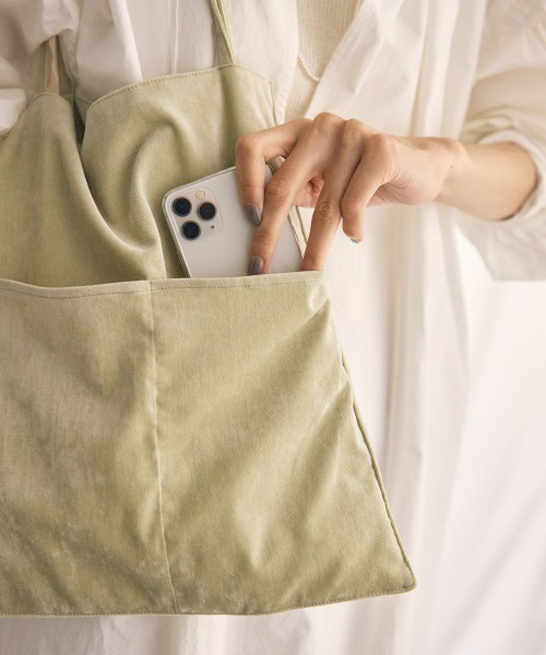 【TODAYFUL】Velor Tote Bag Velvet Tote Bag（トートバッグ）｜TODAYFUL（トゥデイフル