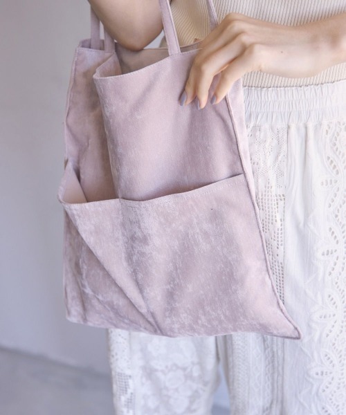 TODAYFUL(トゥデイフル)の「TODAYFUL(トゥデイフル) "Velvet Tote Bag"ベルベットトートバッグ/12211012(トートバッグ・レディース・ライトグリーン/マスタード/ピンクベージュ・ONE SIZE)」の9枚目の写真