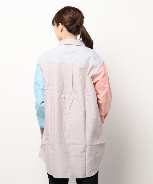 KRIFF MAYER Lady's Collection（クリフメイヤーレディースコレクション）の「ハッピーシャツチュニック（シャツ/ブラウス・レディース・その他5/ネイビー/オフホワイト/カラフル・MEDIUM/LARGE）」の6枚目の写真