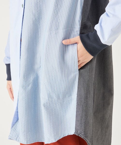 KRIFF MAYER Lady's Collection（クリフメイヤーレディースコレクション）の「ハッピーシャツチュニック（シャツ/ブラウス・レディース・その他5/ネイビー/オフホワイト/カラフル・MEDIUM/LARGE）」の12枚目の写真