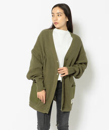 AVIREX | バックVネックカーディガン/ L-L/S BACK VNECK CARDIGAN(カーディガン/ボレロ)