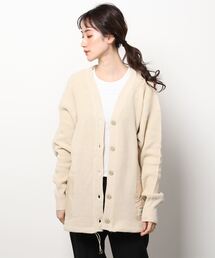 AVIREX | バックVネックカーディガン/ L-L/S BACK VNECK CARDIGAN(カーディガン/ボレロ)