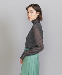 BEAUTY&YOUTH UNITED ARROWS | BY ポリエステルシフォン タートルネック プルオーバー -ウォッシャブル-(Tシャツ/カットソー)