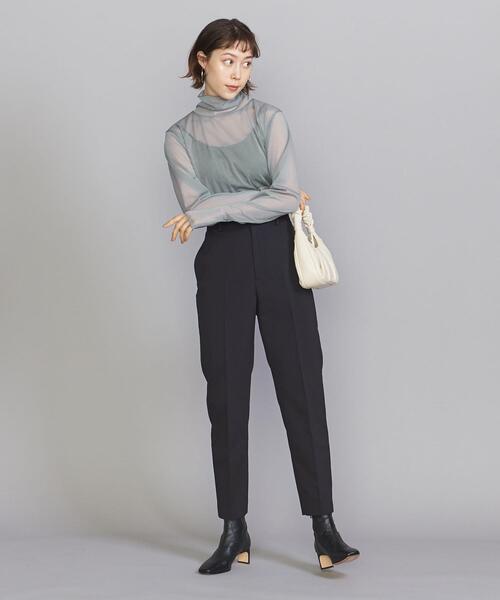 BEAUTY&YOUTH UNITED ARROWS（ビューティーアンドユースユナイテッドアローズ）の「BY ポリエステルシフォン タートルネック プルオーバー -ウォッシャブル-◆（Tシャツ/カットソー・レディース・ライトグレー/ライム/ダークグレー・FREE）」の12枚目の写真